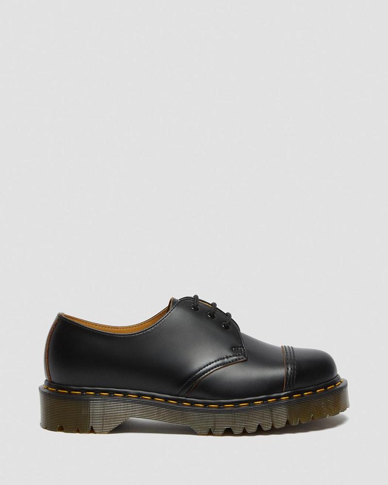 Zapatos Oxford Dr Martens 1461 Bex Made in England Puntera Cap Hombre Negros | MX 230JPQ